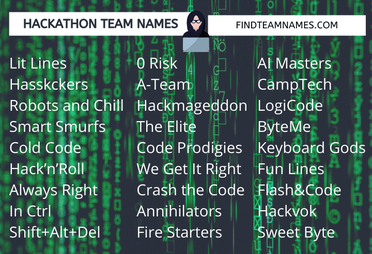 The Best Collection of Team Names Ever